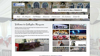 Gallagher Marquees - Basic Website Design Package